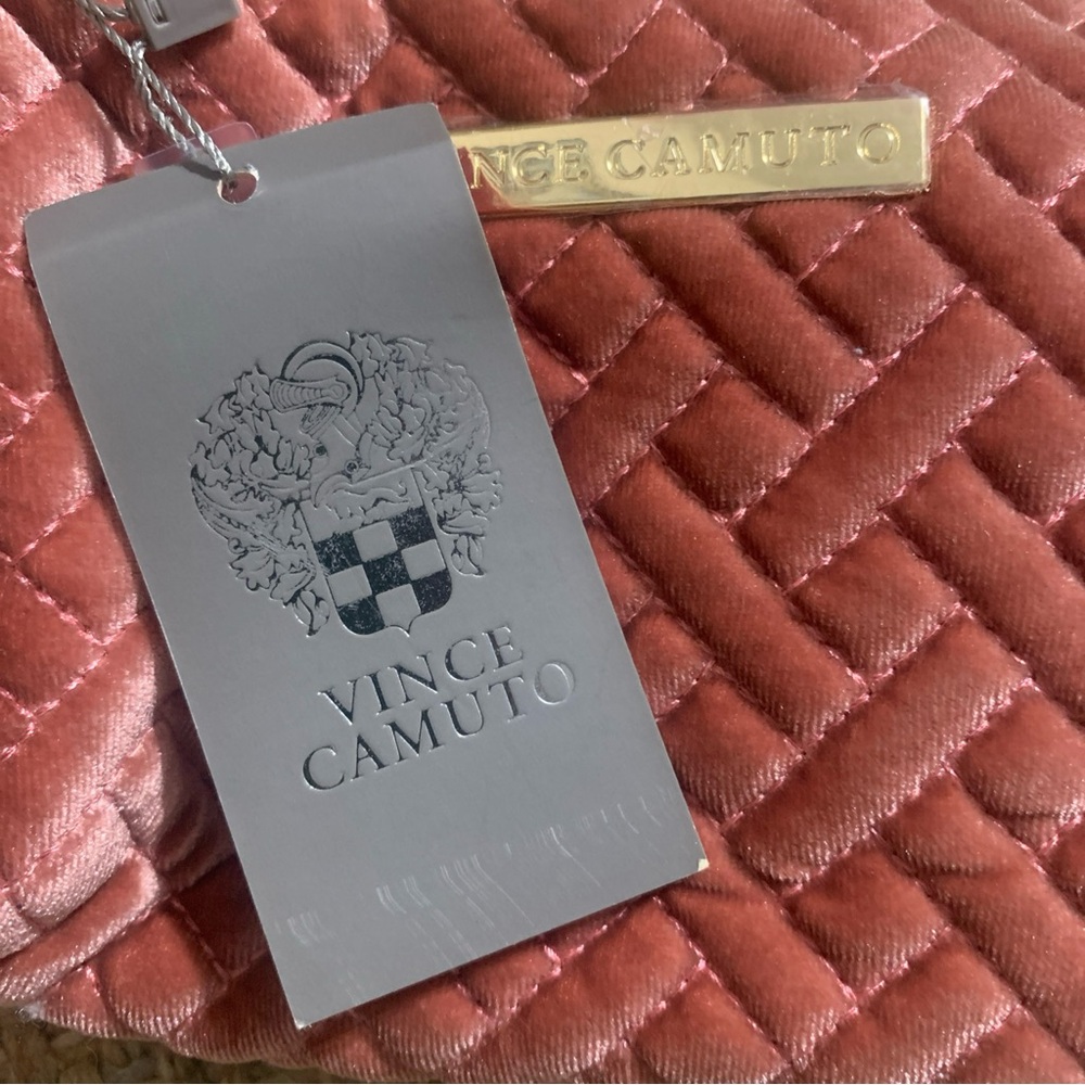 Vince Camuto Quilted Bag in Metallic Pink